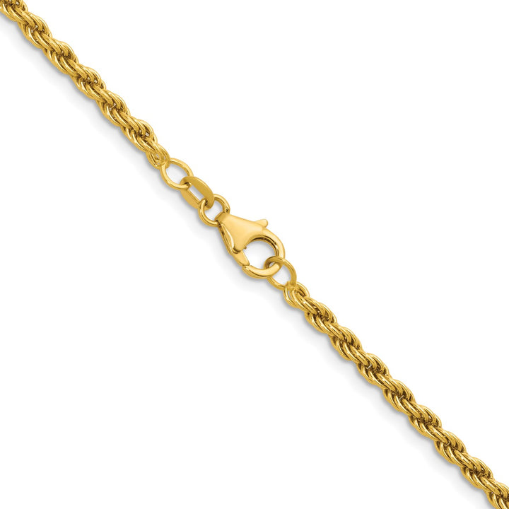 Gold 3.1mm Rope Chain, 18"