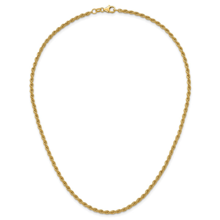Gold 3.1mm Rope Chain, 18"