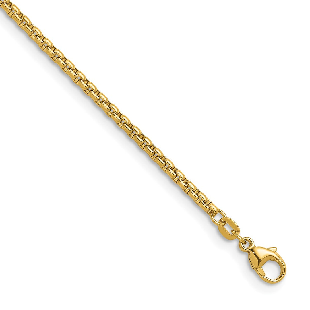 Gold 2.7mm Box Bracelet, 7.5"