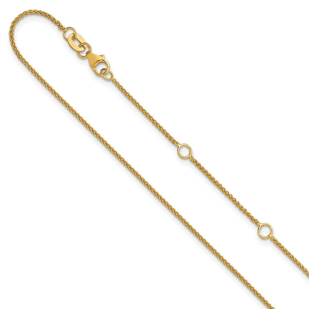 Gold 1.08mm Spiga (Wheat) Chain, 16"