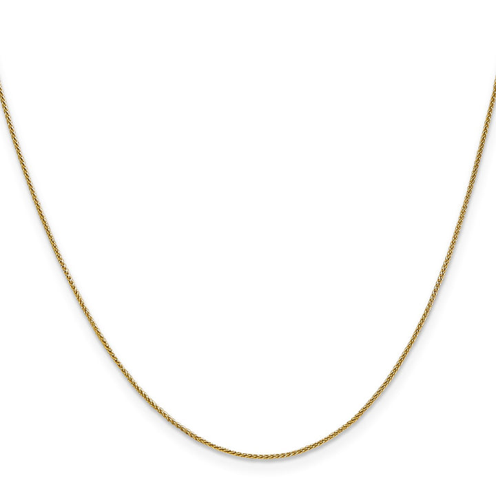 Gold 0.8mm Spiga (Wheat) Chain, 20"