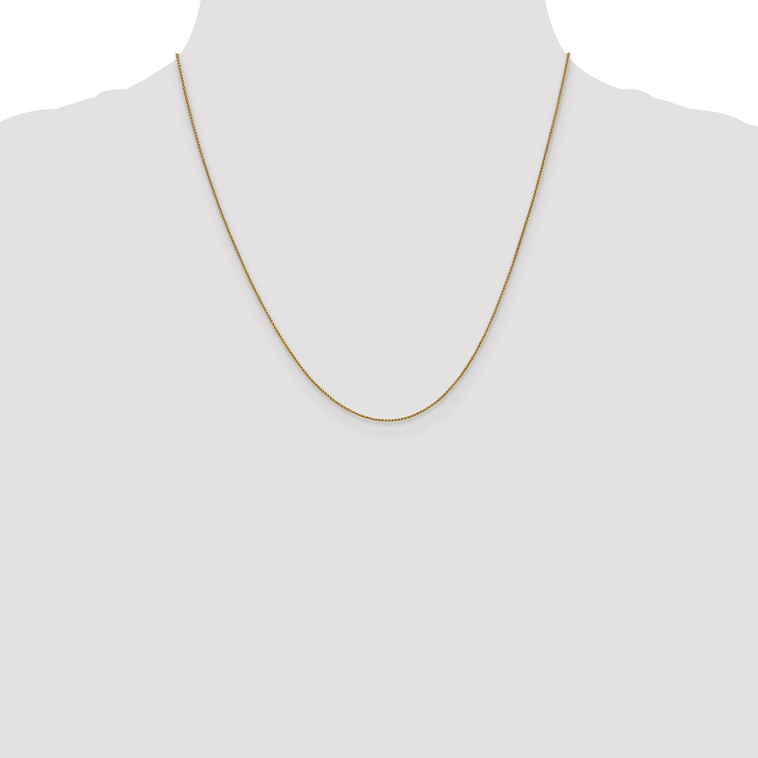 Gold 0.8mm Spiga (Wheat) Chain, 20