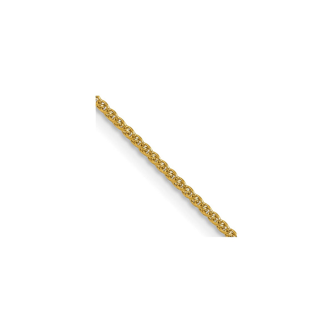 Gold 0.8mm Spiga (Wheat) Chain, 24