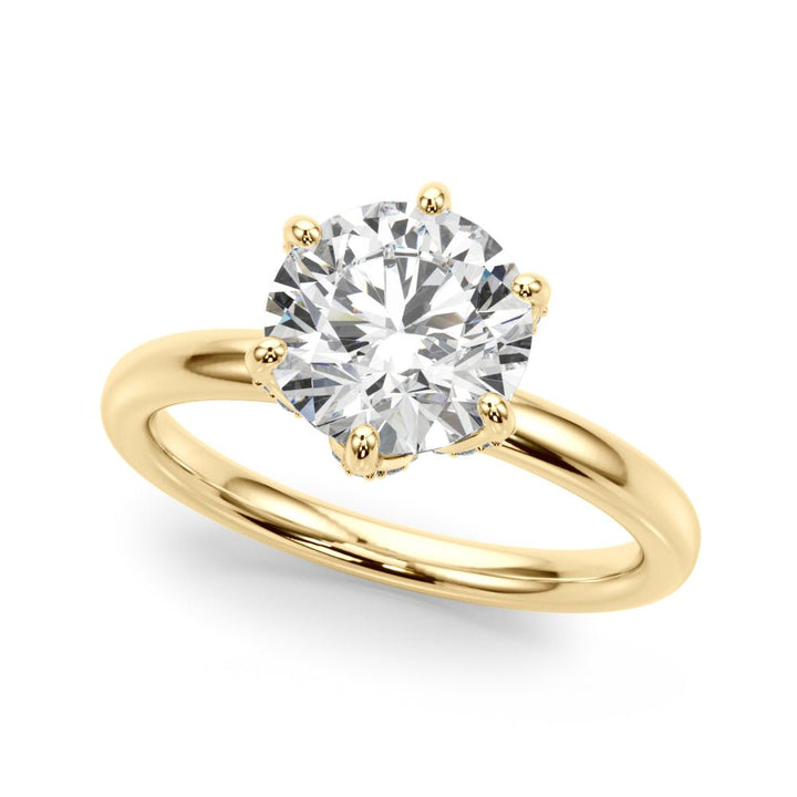 2.00CT 14K Floral Design Diamond Solitaire Ring - Engagement rings - Design Jewellers Edmonton