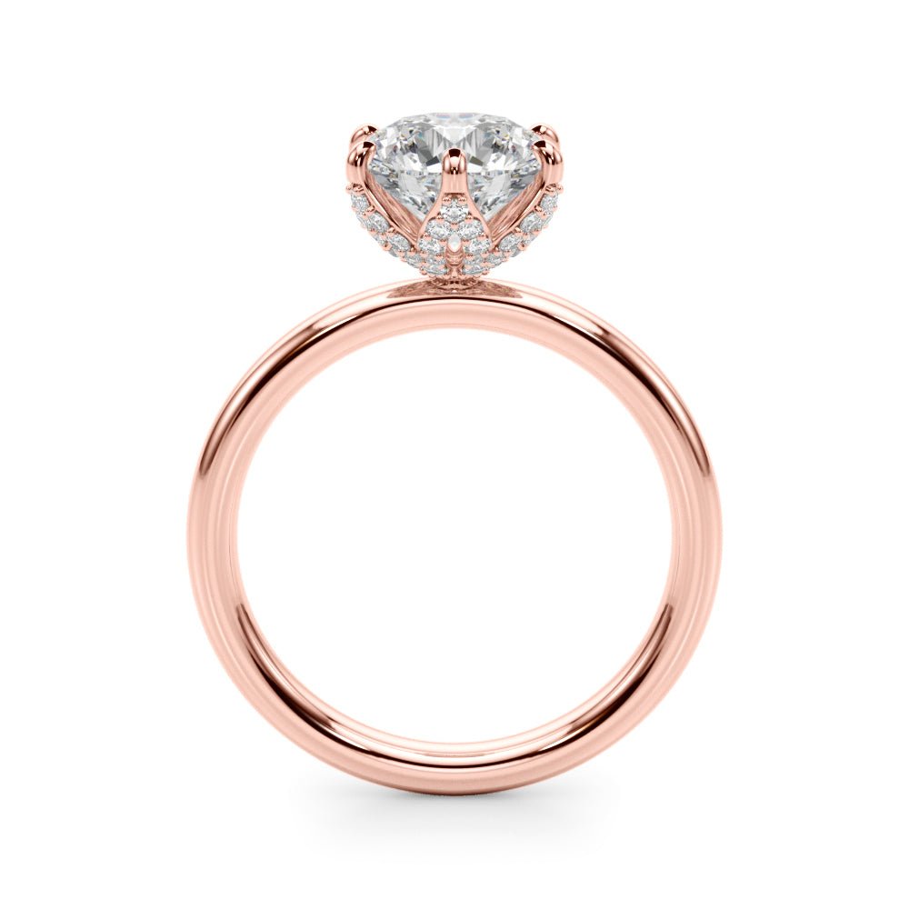 2.00CT 14K Floral Design Diamond Solitaire Ring - Engagement rings - Design Jewellers Edmonton