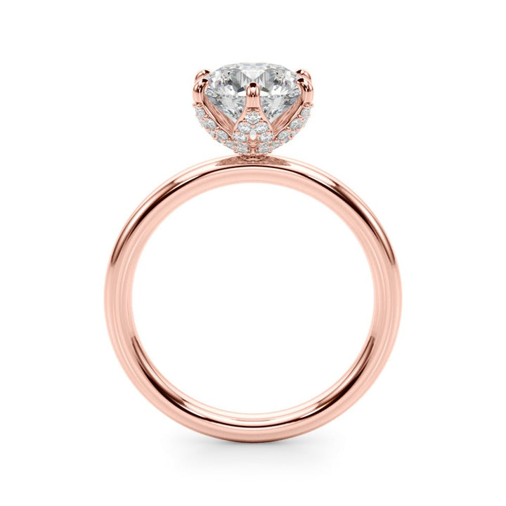 2.00CT 14K Floral Design Diamond Solitaire Ring - Engagement rings - Design Jewellers Edmonton