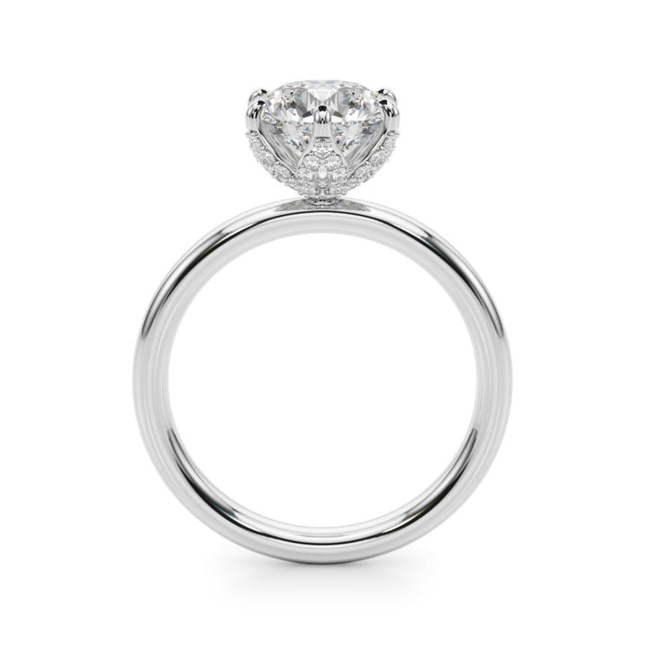 2.00CT 14K Floral Design Diamond Solitaire Ring - Engagement rings - Design Jewellers Edmonton