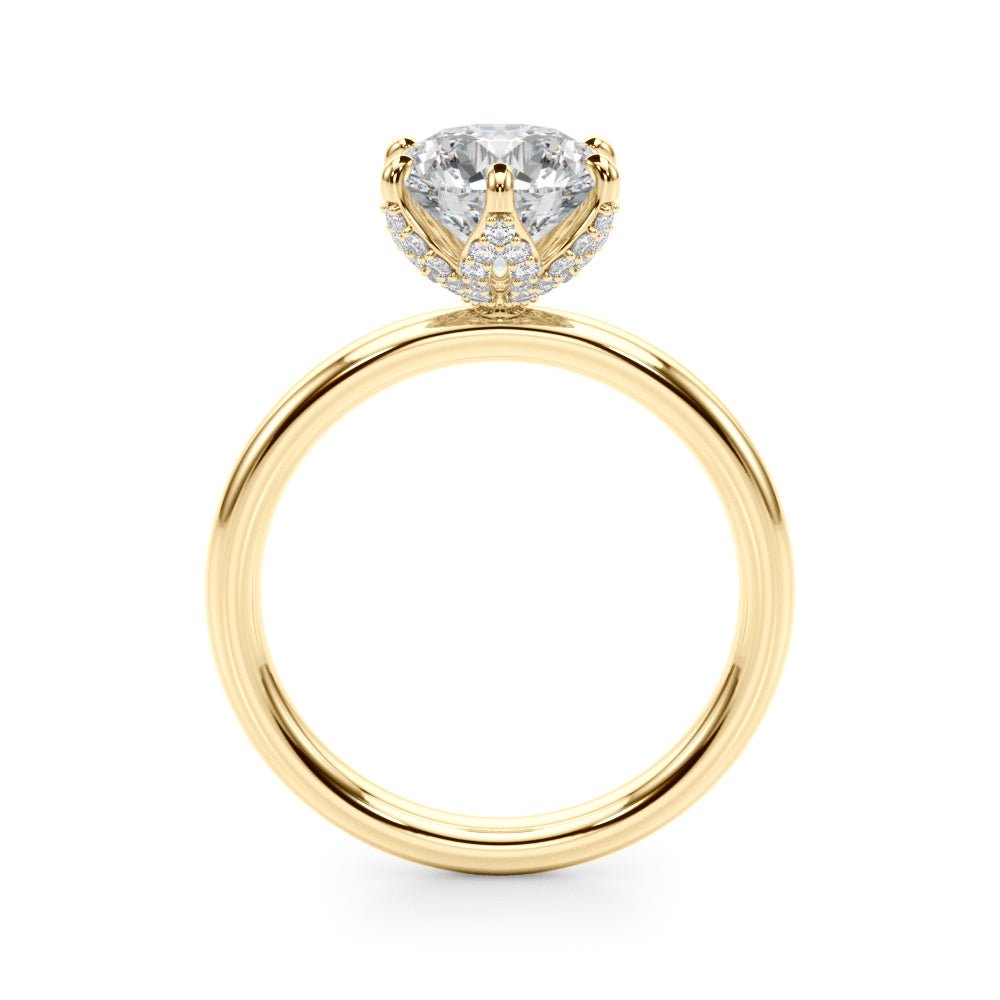 2.00CT 14K Floral Design Diamond Solitaire Ring - Engagement rings - Design Jewellers Edmonton