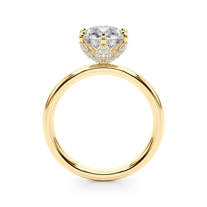 2.00CT 14K Floral Design Diamond Solitaire Ring - Engagement rings - Design Jewellers Edmonton