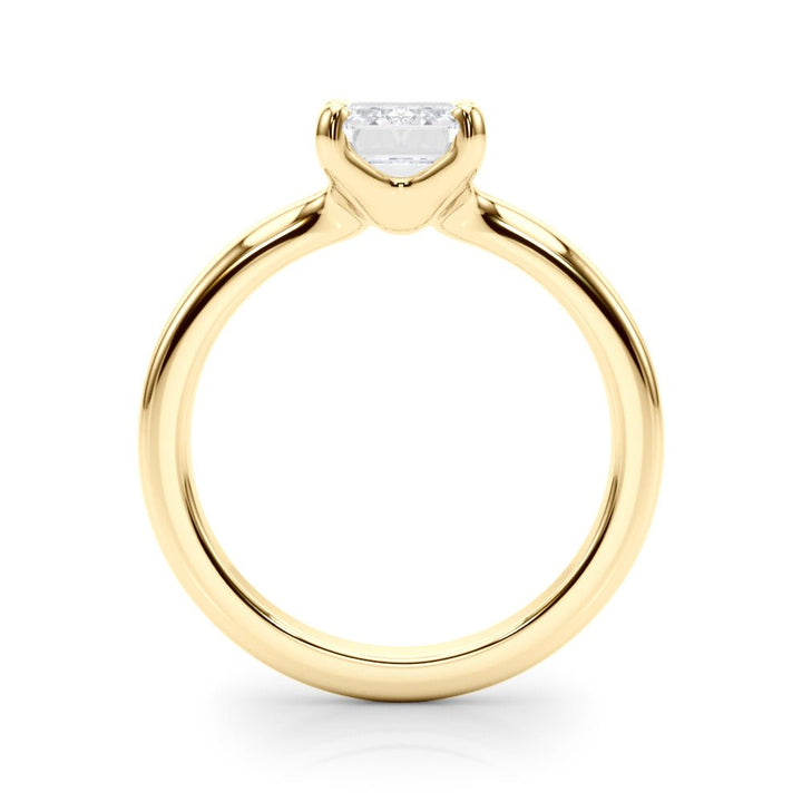 2.00CT 14K Gold Low Set Oval Cut Solitaire Ring - Engagement rings - Design Jewellers Edmonton
