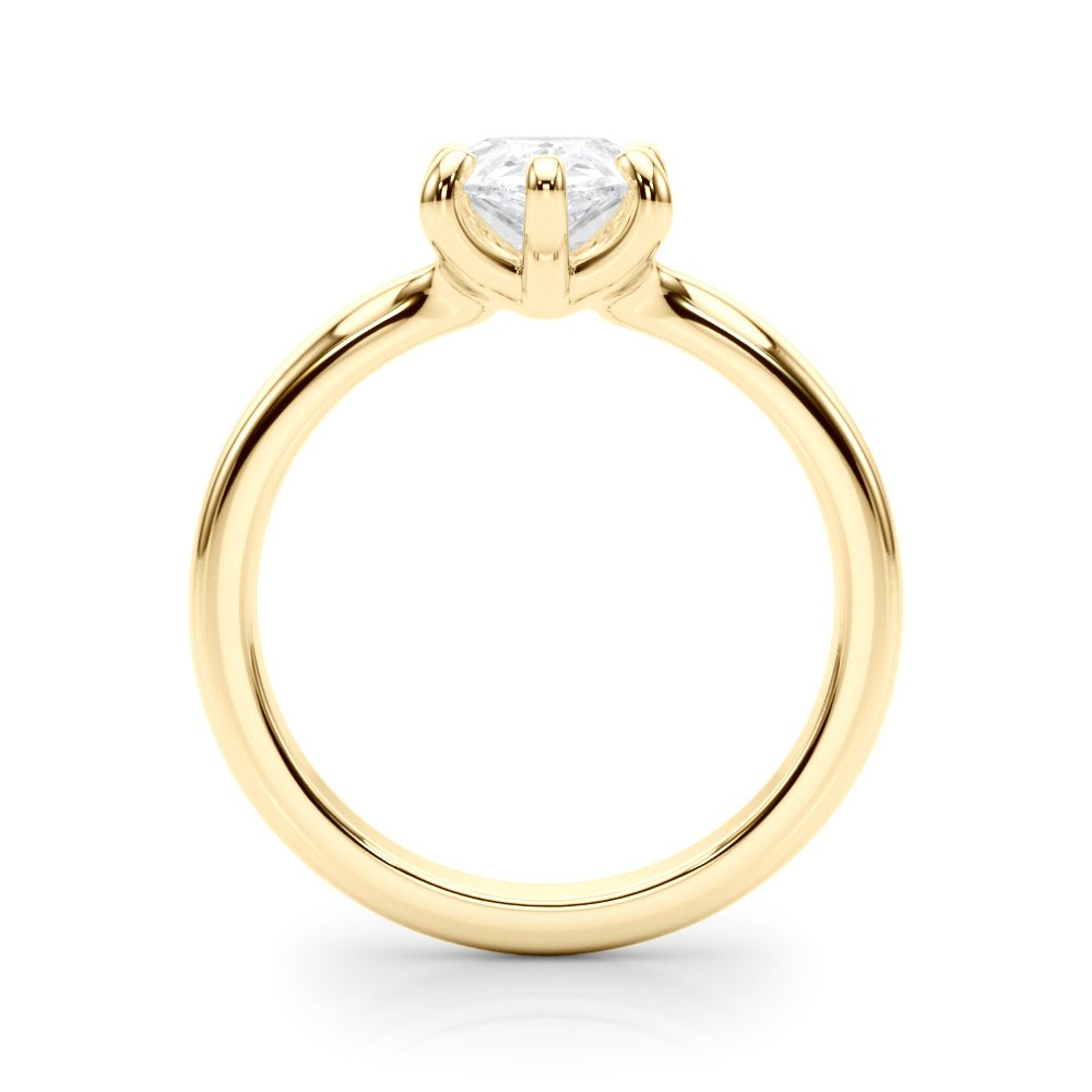 2.00CT 14K Gold Low Set Pear Shape Solitaire Ring - Engagement rings - Design Jewellers Edmonton