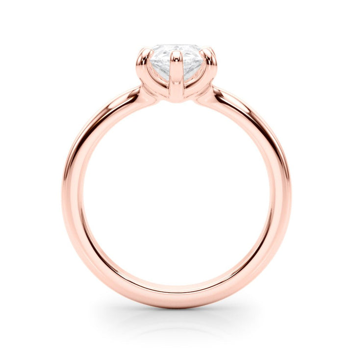 2.00CT 14K Gold Low Set Pear Shape Solitaire Ring - Engagement rings - Design Jewellers Edmonton