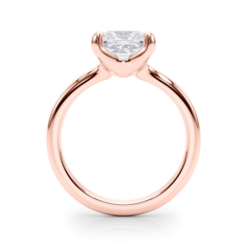 2.00CT 14K Gold Low Set Princess Cut Solitaire Ring - Engagement rings - Design Jewellers Edmonton