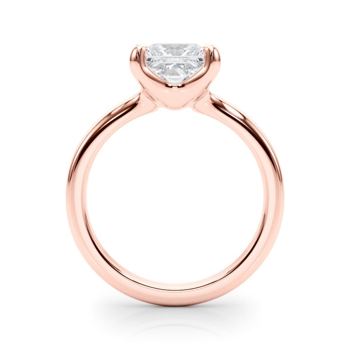 2.00CT 14K Gold Low Set Princess Cut Solitaire Ring - Engagement rings - Design Jewellers Edmonton