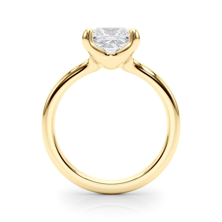 2.00CT 14K Gold Low Set Princess Cut Solitaire Ring - Engagement rings - Design Jewellers Edmonton
