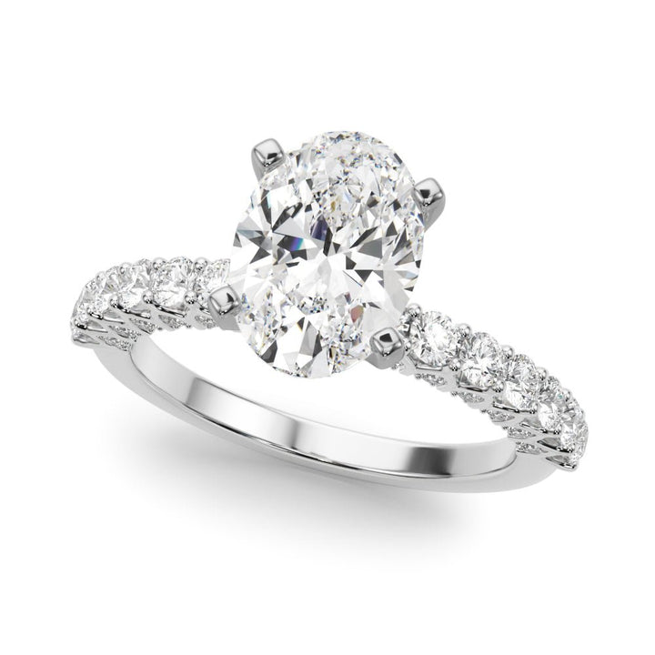 2.00CT 14K Oval Brilliant Diamond Ring Design - Engagement rings - Design Jewellers Edmonton