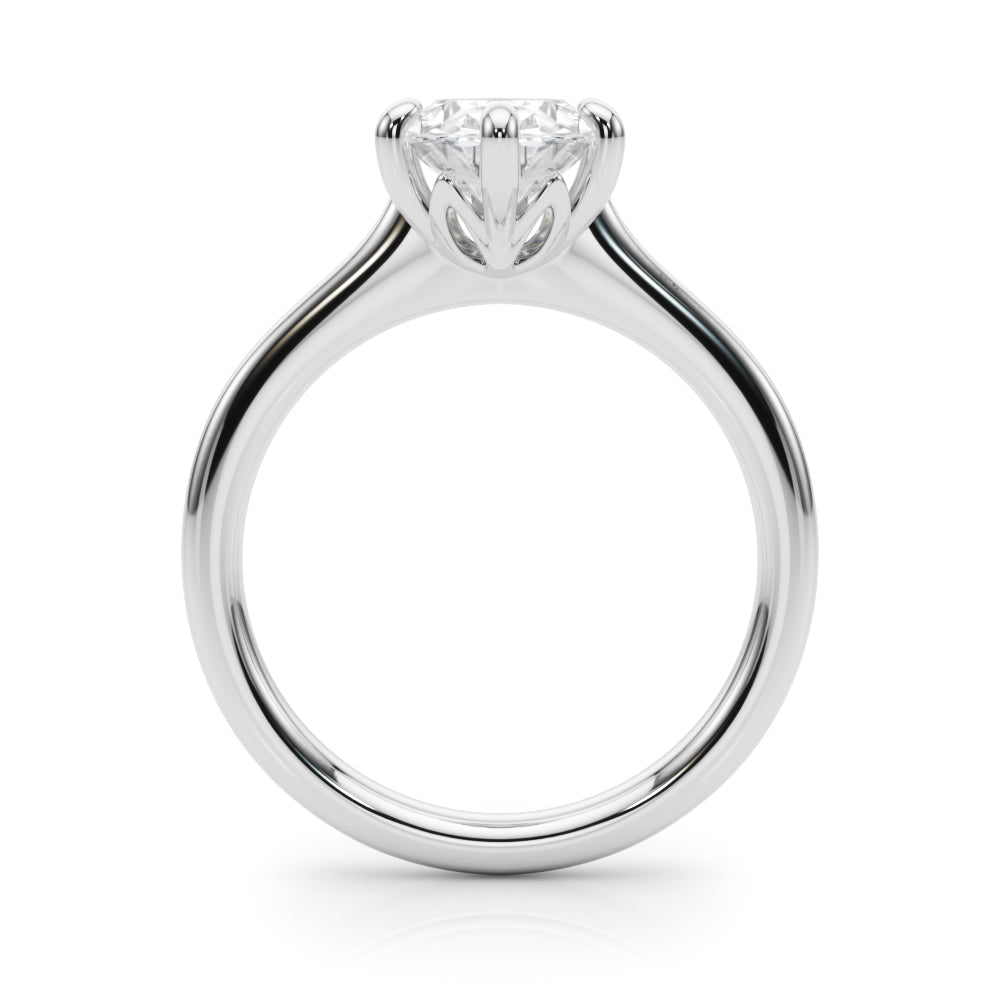 2.00CT 14K Oval Brilliant Solitaire with Fancy 6 Claw Setting - Engagement rings - Design Jewellers Edmonton