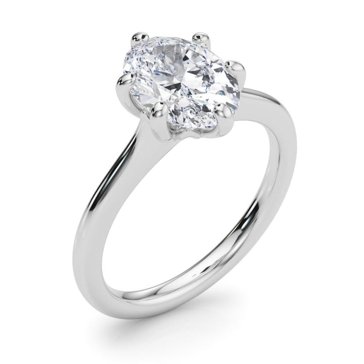 2.00CT 14K Oval Brilliant Solitaire with Fancy 6 Claw Setting - Engagement rings - Design Jewellers Edmonton