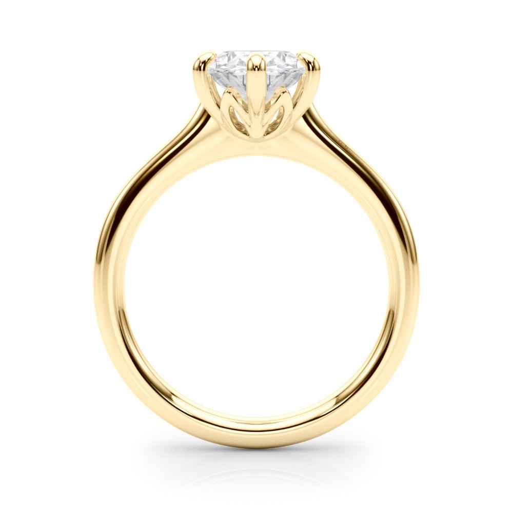2.00CT 14K Oval Brilliant Solitaire with Fancy 6 Claw Setting - Engagement rings - Design Jewellers Edmonton