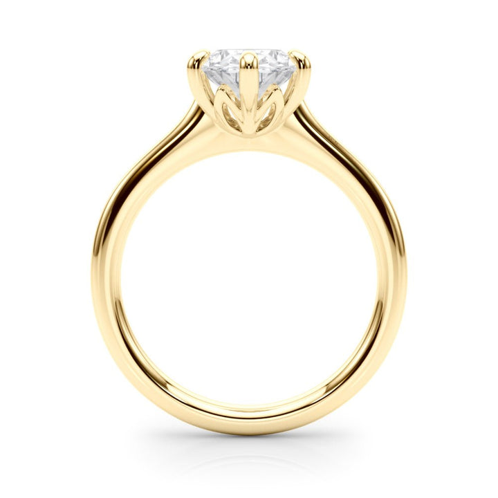 2.00CT 14K Oval Brilliant Solitaire with Fancy 6 Claw Setting - Engagement rings - Design Jewellers Edmonton