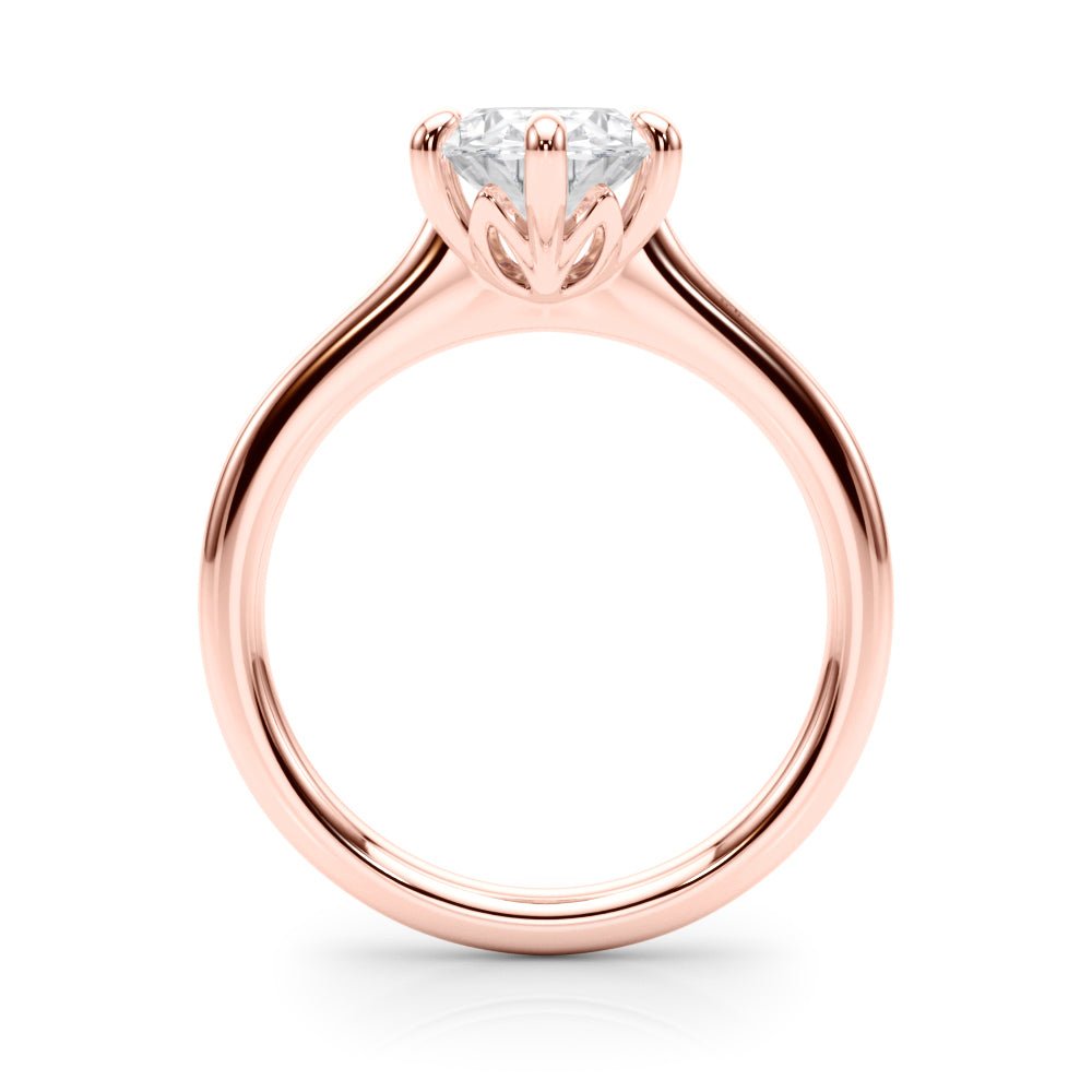 2.00CT 14K Oval Brilliant Solitaire with Fancy 6 Claw Setting - Engagement rings - Design Jewellers Edmonton
