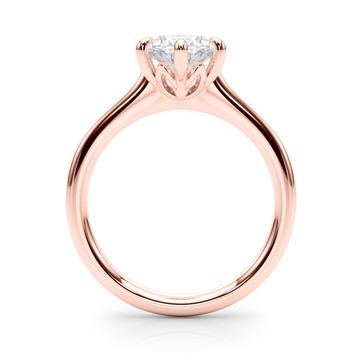 2.00CT 14K Oval Brilliant Solitaire with Fancy 6 Claw Setting - Engagement rings - Design Jewellers Edmonton