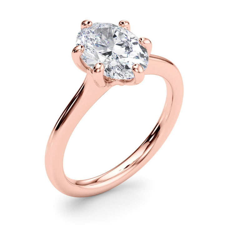 2.00CT 14K Oval Brilliant Solitaire with Fancy 6 Claw Setting - Engagement rings - Design Jewellers Edmonton