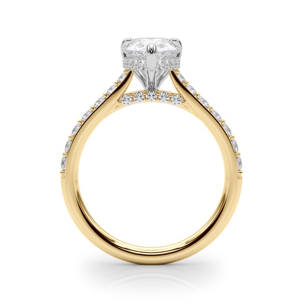 2.00CT 14K Pear Shape Design Accented by Round Diamonds - Engagement rings - Design Jewellers Edmonton