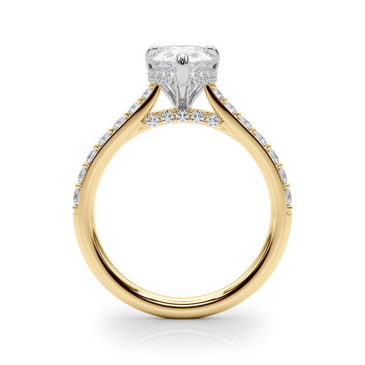 2.00CT 14K Pear Shape Design Accented by Round Diamonds - Engagement rings - Design Jewellers Edmonton