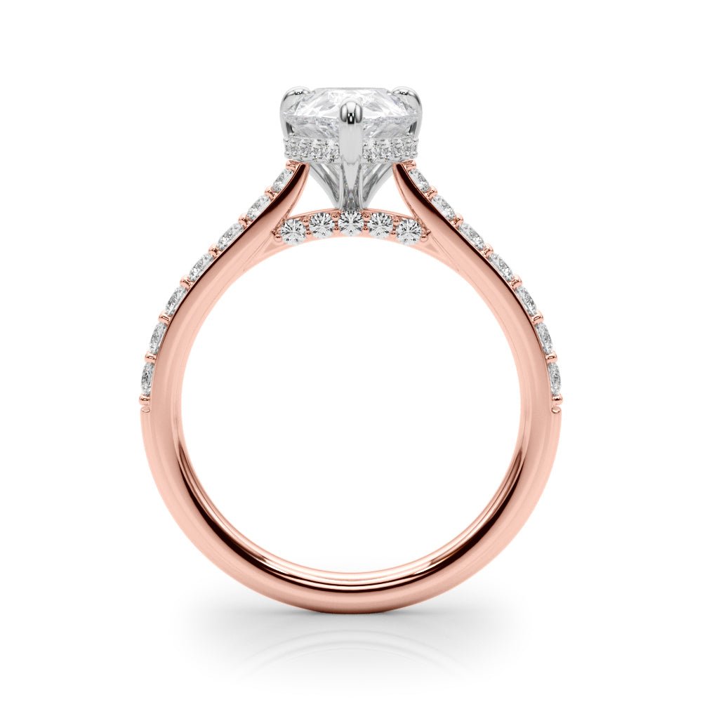 2.00CT 14K Pear Shape Design Accented by Round Diamonds - Engagement rings - Design Jewellers Edmonton