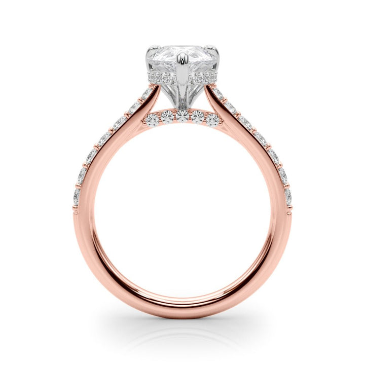 2.00CT 14K Pear Shape Design Accented by Round Diamonds - Engagement rings - Design Jewellers Edmonton