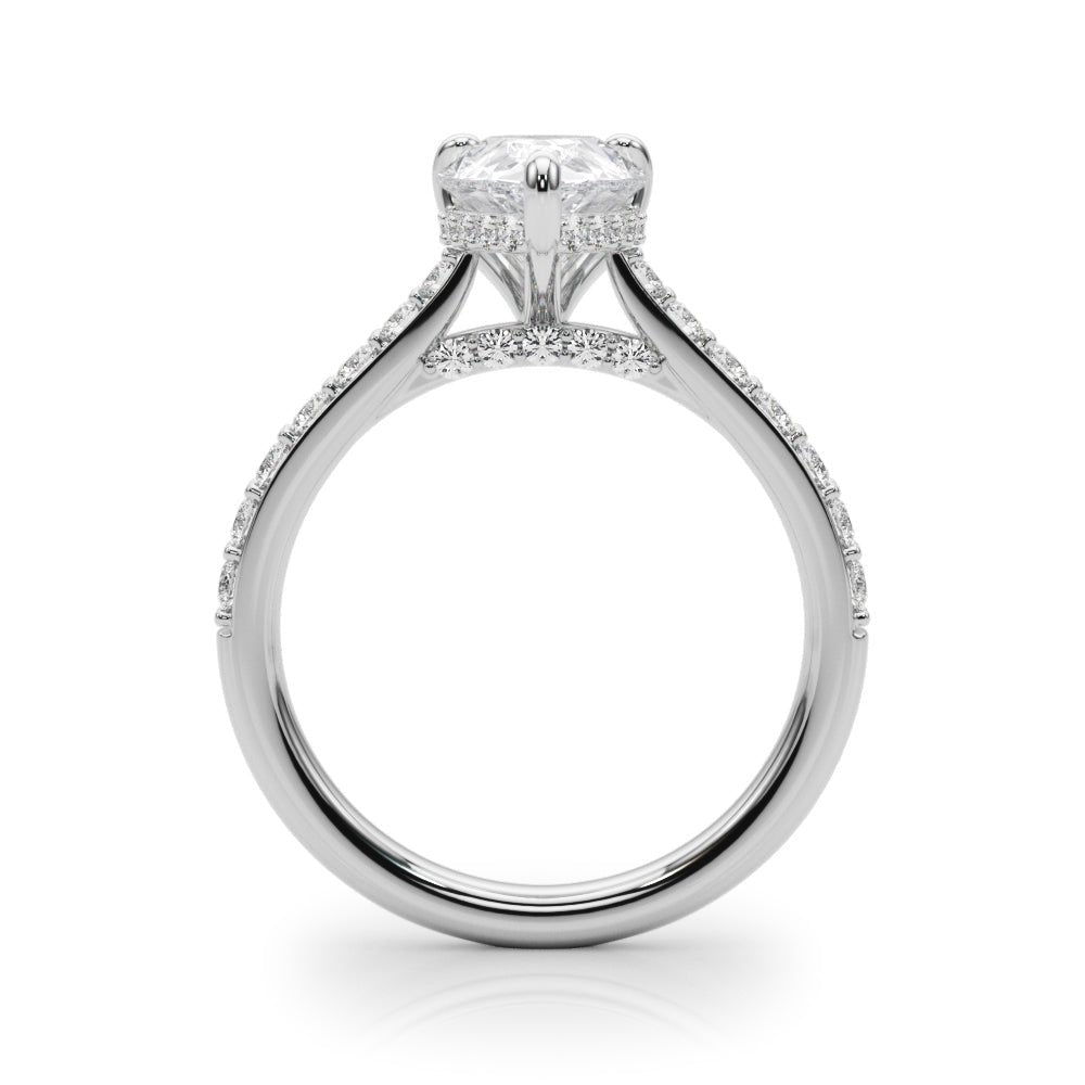 2.00CT 14K Pear Shape Design Accented by Round Diamonds - Engagement rings - Design Jewellers Edmonton