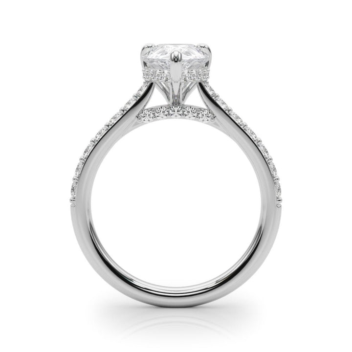 2.00CT 14K Pear Shape Design Accented by Round Diamonds - Engagement rings - Design Jewellers Edmonton