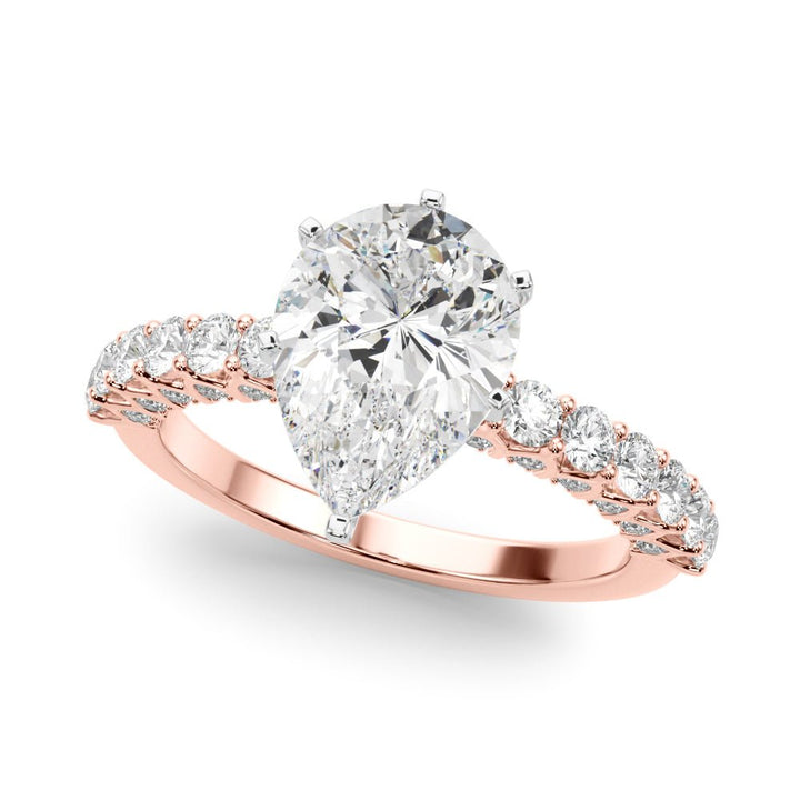 2.00CT 14K Pear Shape Diamond Ring Design - Engagement rings - Design Jewellers Edmonton