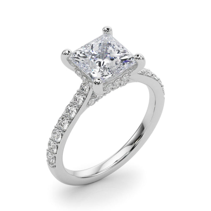 2.00CT 14K Princess Cut Diamond Design Accented by Round Diamonds - Engagement rings - Design Jewellers Edmonton