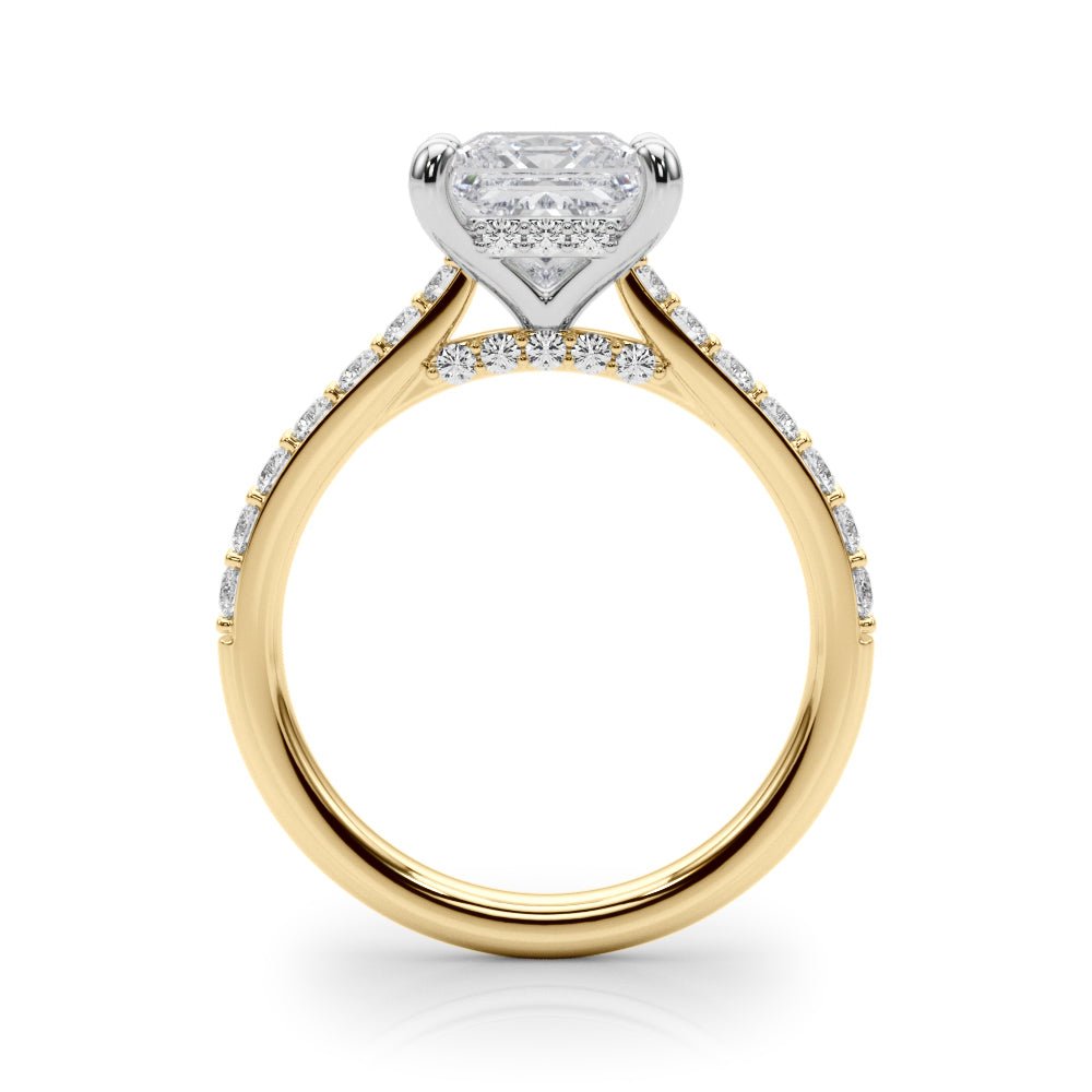 2.00CT 14K Princess Cut Diamond Design Accented by Round Diamonds - Engagement rings - Design Jewellers Edmonton