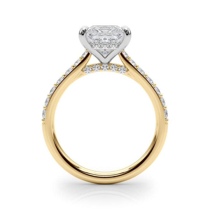 2.00CT 14K Princess Cut Diamond Design Accented by Round Diamonds - Engagement rings - Design Jewellers Edmonton