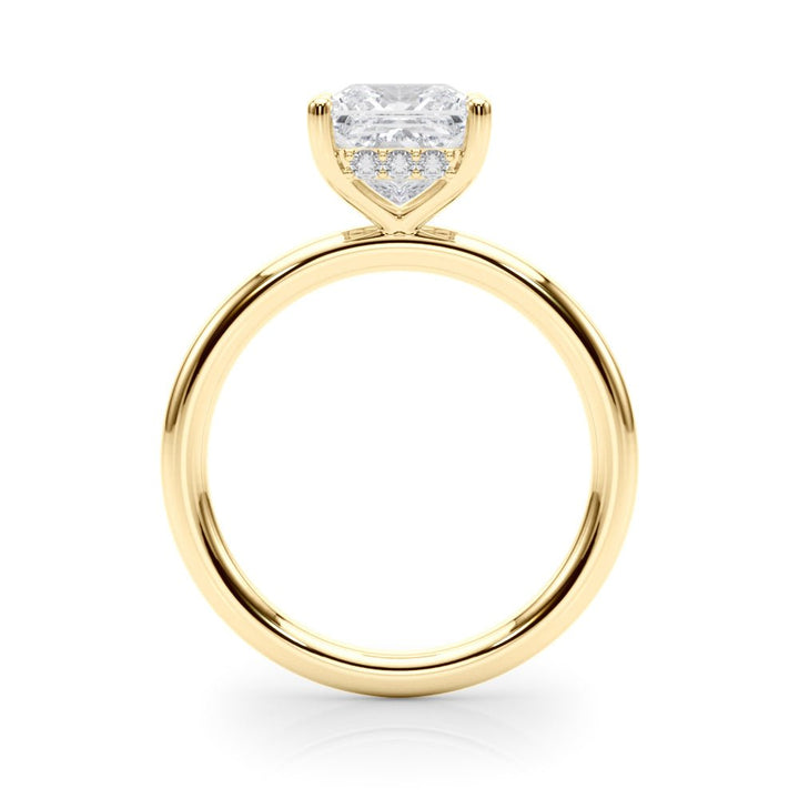 2.00CT 14K Princess Cut Diamond Solitaire with Hidden Under - Halo - Engagement rings - Design Jewellers Edmonton