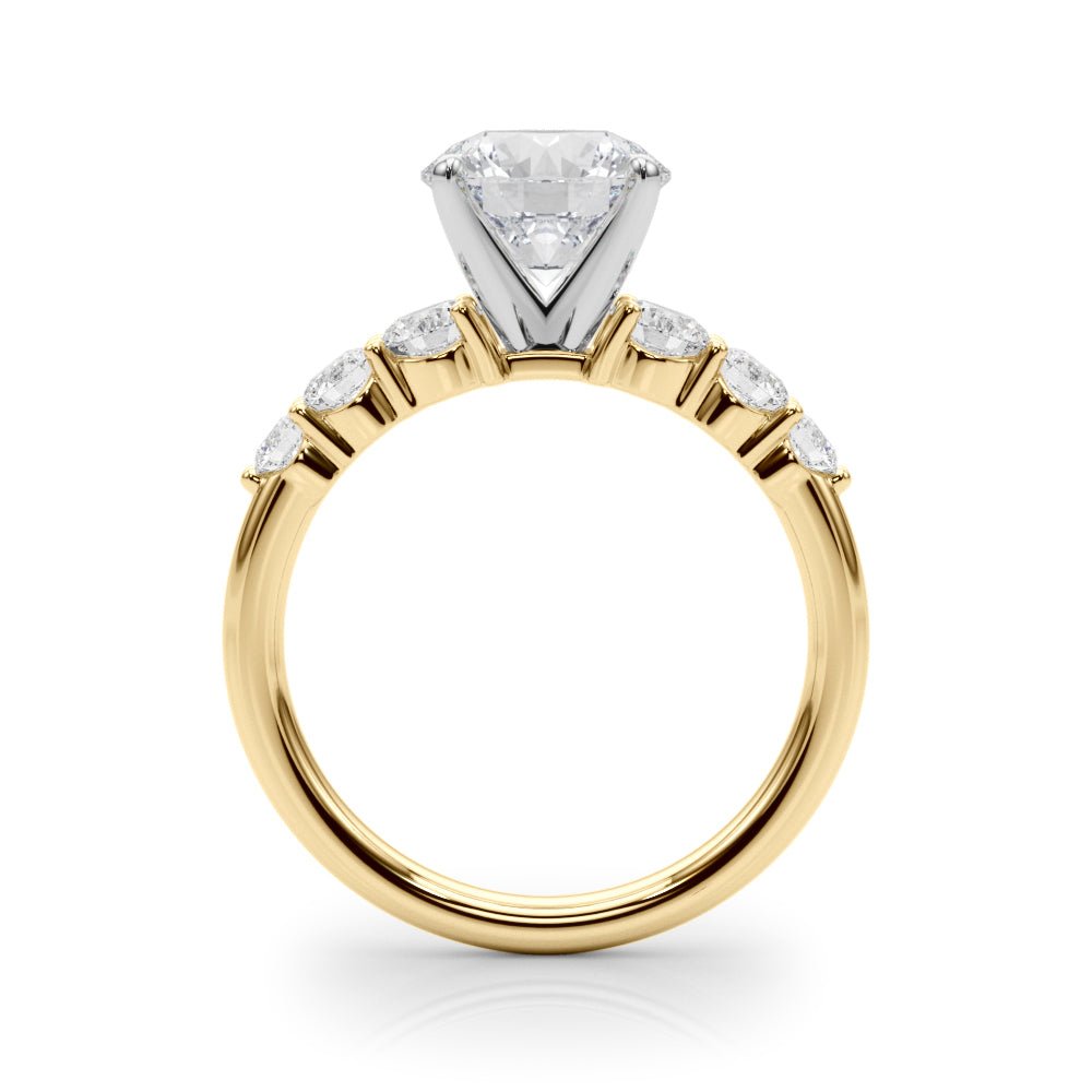 2.00CT 14K Round Brilliant Design with Graduated Accenting Side - diamonds - Engagement rings - Design Jewellers Edmonton