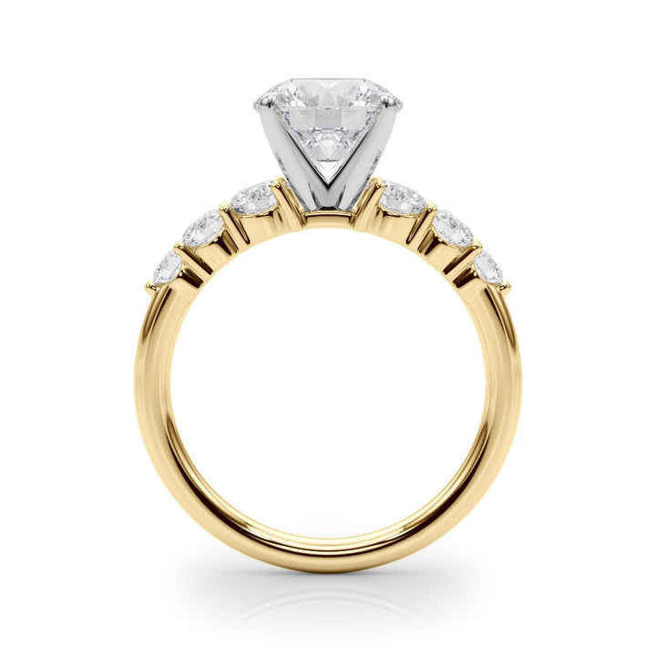 2.00CT 14K Round Brilliant Design with Graduated Accenting Side - diamonds - Engagement rings - Design Jewellers Edmonton