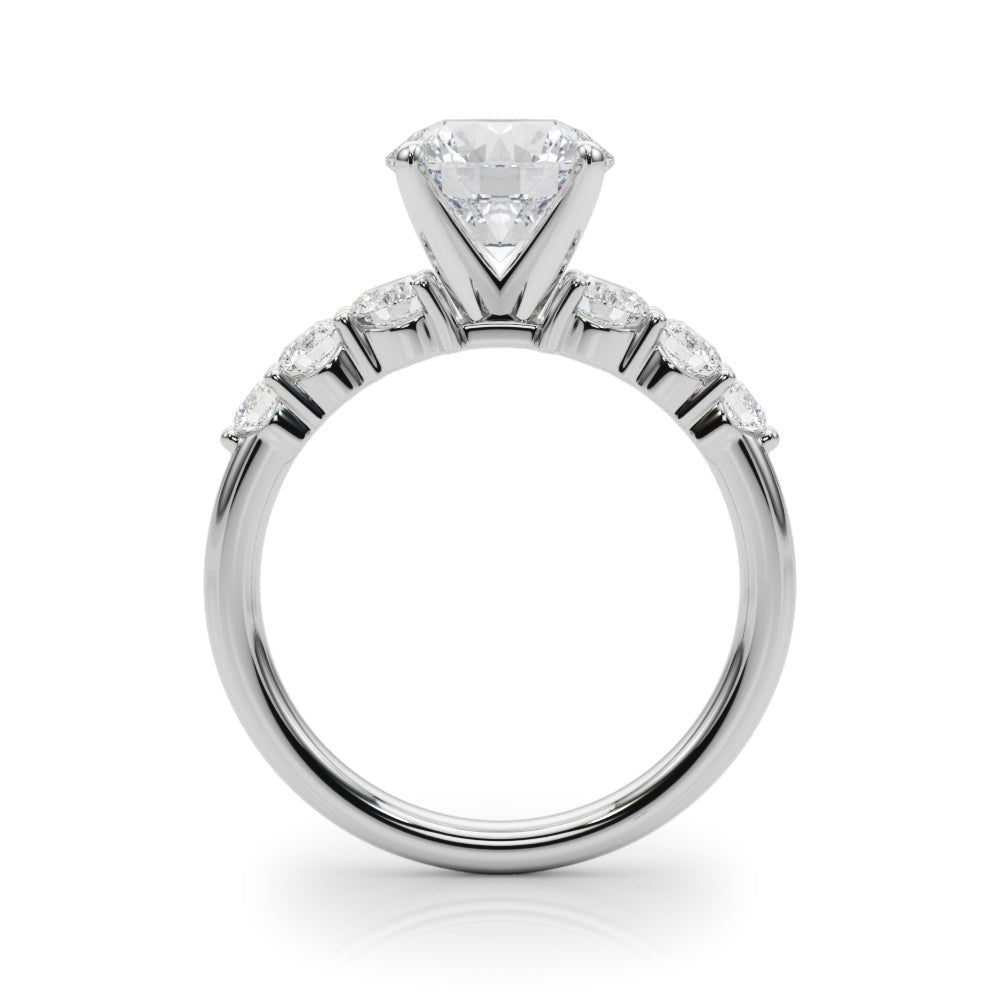2.00CT 14K Round Brilliant Design with Graduated Accenting Side - diamonds - Engagement rings - Design Jewellers Edmonton