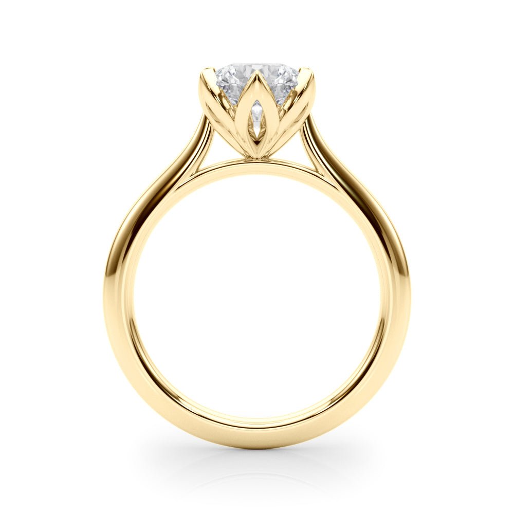 2.00CT 14K Round Brilliant Floral Design Diamond Solitaire - Engagement rings - Design Jewellers Edmonton