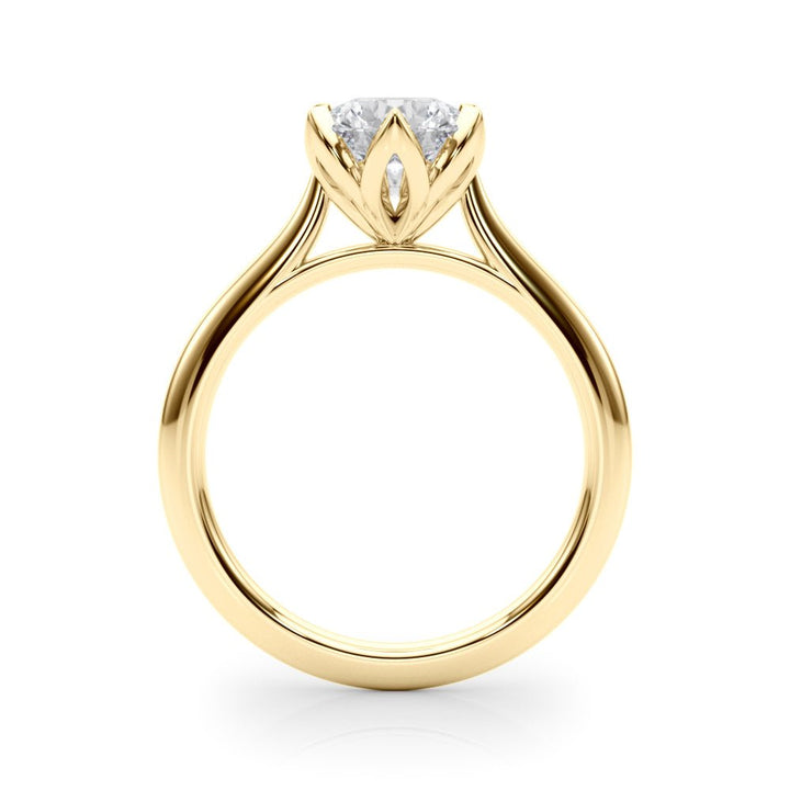 2.00CT 14K Round Brilliant Floral Design Diamond Solitaire - Engagement rings - Design Jewellers Edmonton