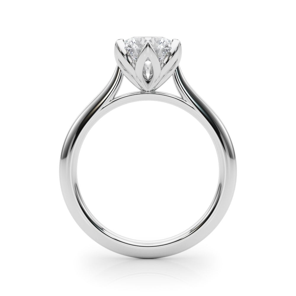 2.00CT 14K Round Brilliant Floral Design Diamond Solitaire - Engagement rings - Design Jewellers Edmonton
