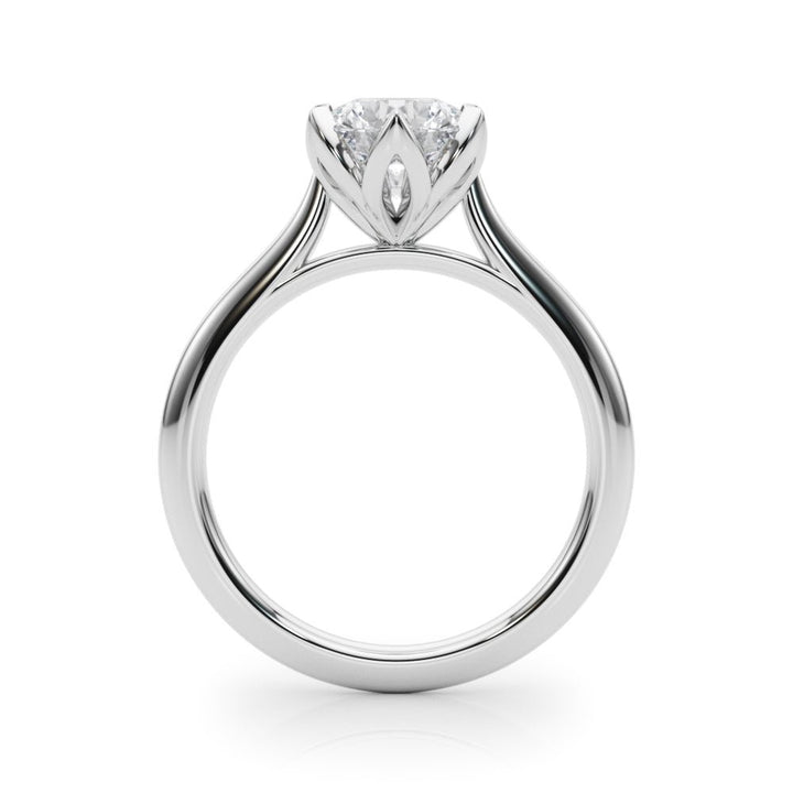 2.00CT 14K Round Brilliant Floral Design Diamond Solitaire - Engagement rings - Design Jewellers Edmonton