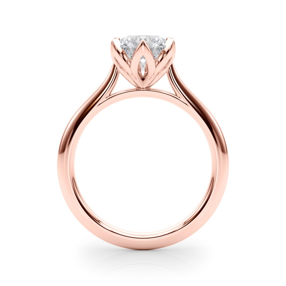 2.00CT 14K Round Brilliant Floral Design Diamond Solitaire - Engagement rings - Design Jewellers Edmonton
