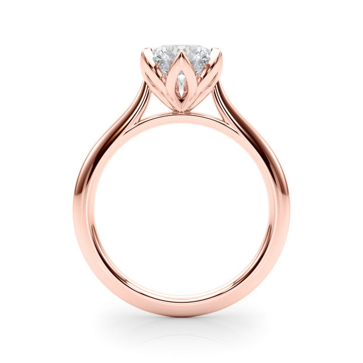 2.00CT 14K Round Brilliant Floral Design Diamond Solitaire - Engagement rings - Design Jewellers Edmonton