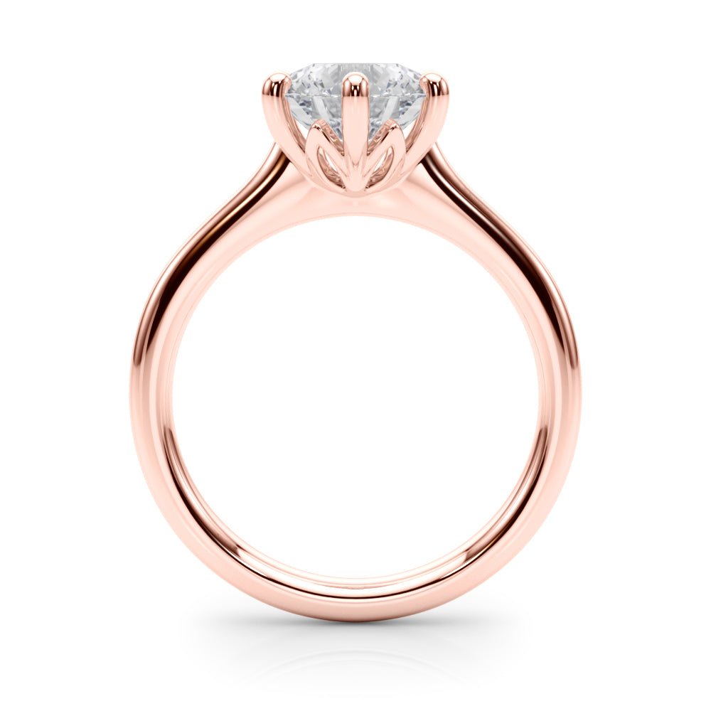 2.00CT 14K Round Brilliant Solitaire with Fancy 6 Claw Setting - Engagement rings - Design Jewellers Edmonton