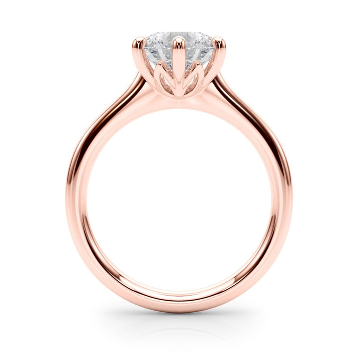 2.00CT 14K Round Brilliant Solitaire with Fancy 6 Claw Setting - Engagement rings - Design Jewellers Edmonton