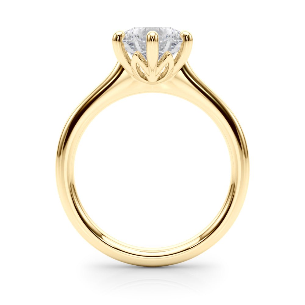 2.00CT 14K Round Brilliant Solitaire with Fancy 6 Claw Setting - Engagement rings - Design Jewellers Edmonton